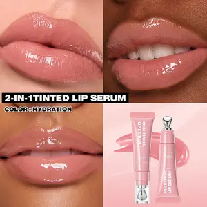 Two-In-One Lip Gloss Essence, Moisturizing Non-Greasy, Contains Vitamin E, Brightening and Nourishing, Day and Night Use