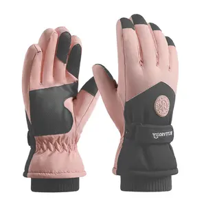 Women's five-finger touchscreen ski gloves, waterproof and windproof ski gloves. Cold to -30°F! - Windproof + Slip-resistant. Fashionable waterproof ski gloves #Winter sports equipment #Essential items for cold weather