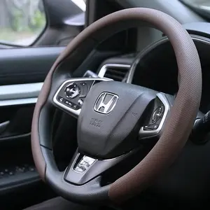 Nappa leather steering wheel cover, Car Steering Wheel Cover for Men/Women, Anti-Slip, Comfortable Grip, Universal for 99% Car Interior Accessories