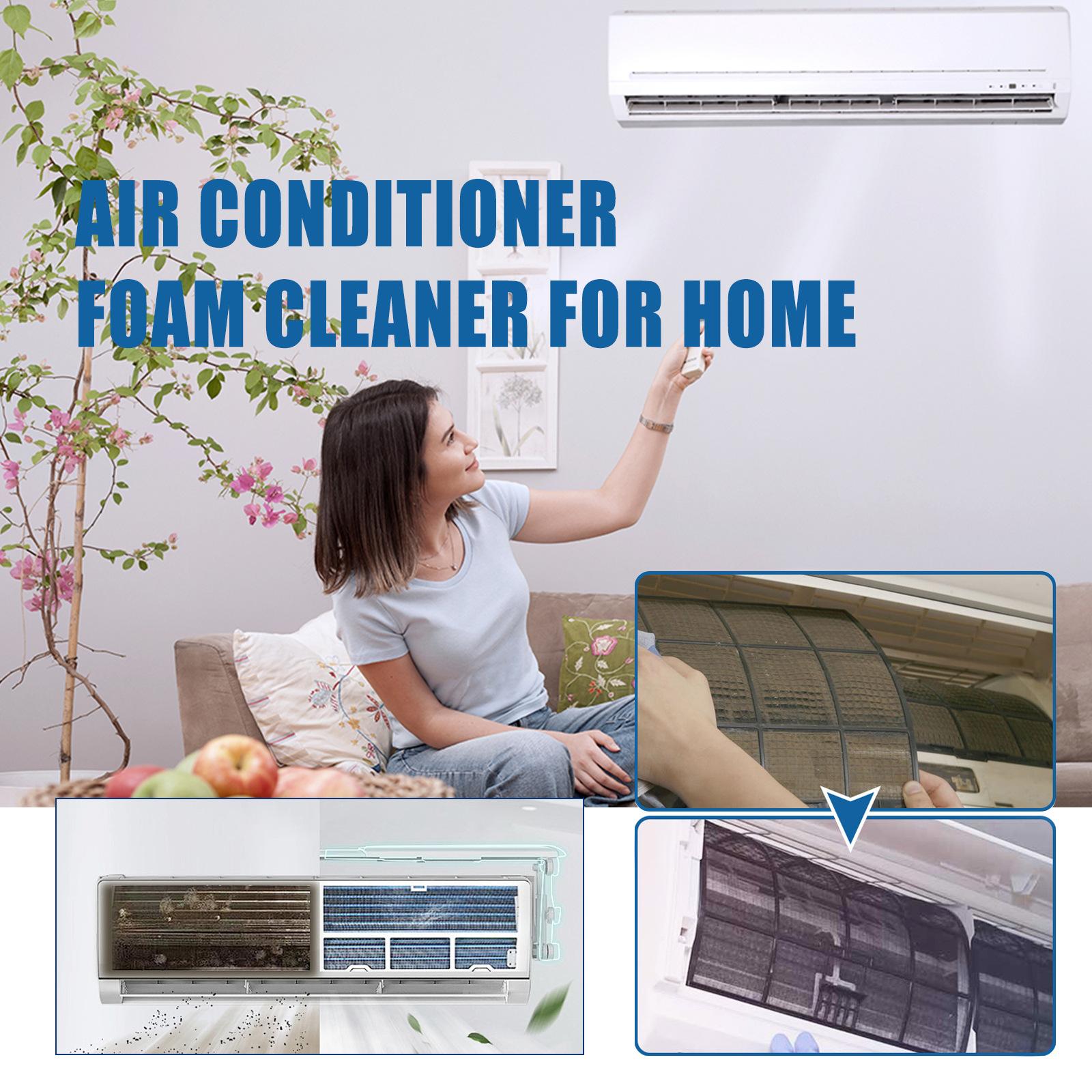 Automotive Air Conditioner Foam Cleaner - Car Deep Cleaning, Maintenance, Engine Flow Sensor Care, Unit Cleansing, Deodorizing, Air Purification