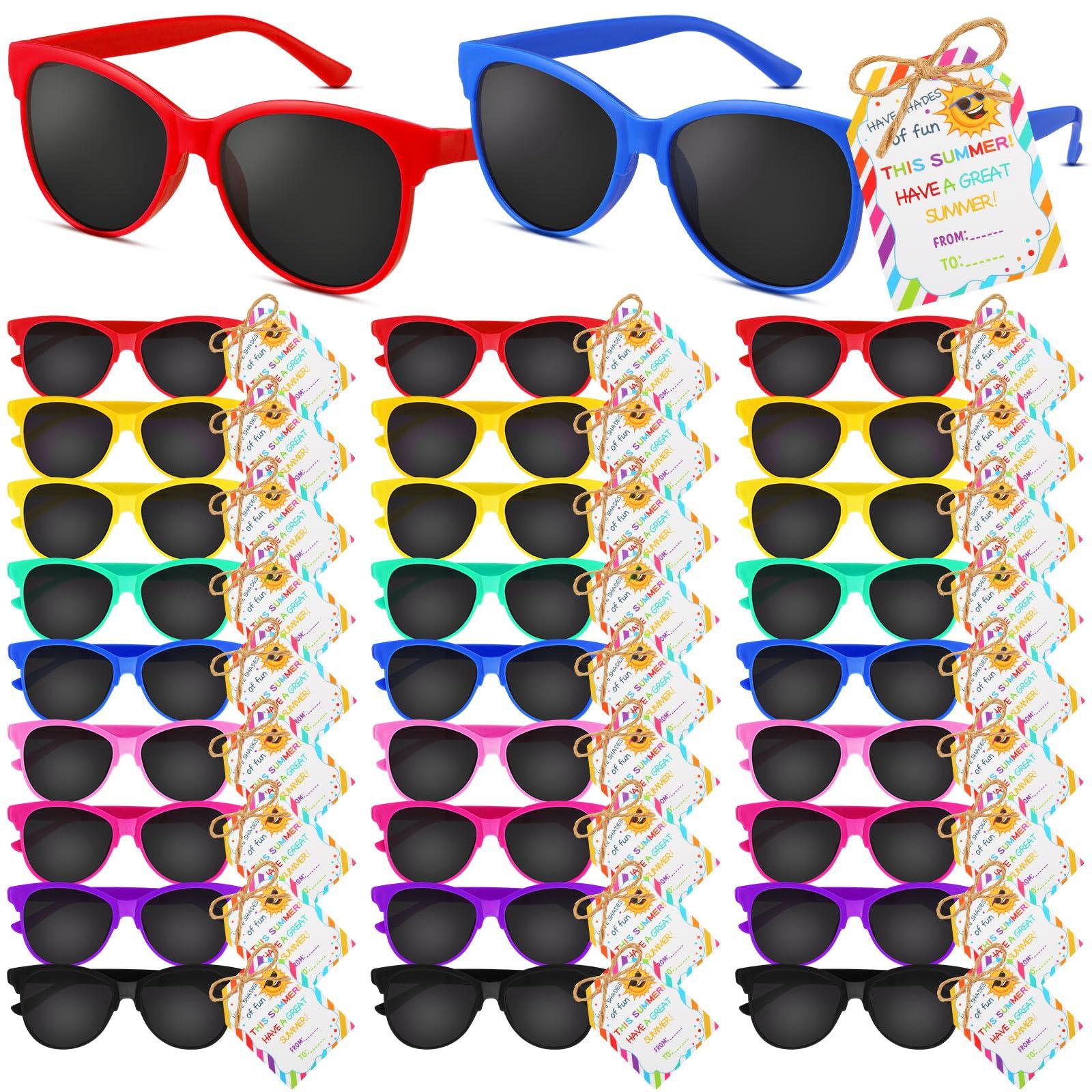 24/48Pcs Kids Graduation Party Sunglasses Preschool Student Class Present with Blessing Cards Kindergarten Graduation Favors for Graduation Party Ceremony Wedding Birthday End of The Year Class Gift Exchange Star