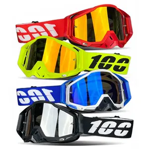 SWMotorcycle Goggles Full Face Tactical Windproof Off-Road Helmet MX ATV Ski Outdoor Sports Glasses Scooter Red Yellow Blue Black