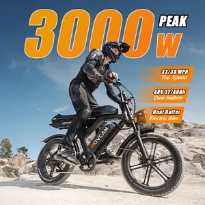 【SummerVibes】Movcan V30Max/V30ProMax Adult Electric Bike, 2000W/3000W Peak，Top Speed 33/38MPH, 48V 31.2/40AH Dual Removable Batteries, 80-120 Mi Range, Full Suspension All-Terrain Off-Roading Bicycle, Dual Disc Brakes, LED Headlight, UL 2849 Certified,
