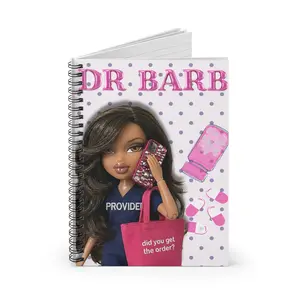 Dr. Barb Spiral Notebook | Ruled Notebook, Medical Theme