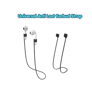 Universal Anti Lost Earbud Strap Flexible Silicone Wireless Earphone Anti-Drop Lanyard Compatible with AirPods Huawei FreeBuds Xiaomi Oppo Vivo TWS Earbuds for Running Sports Workout