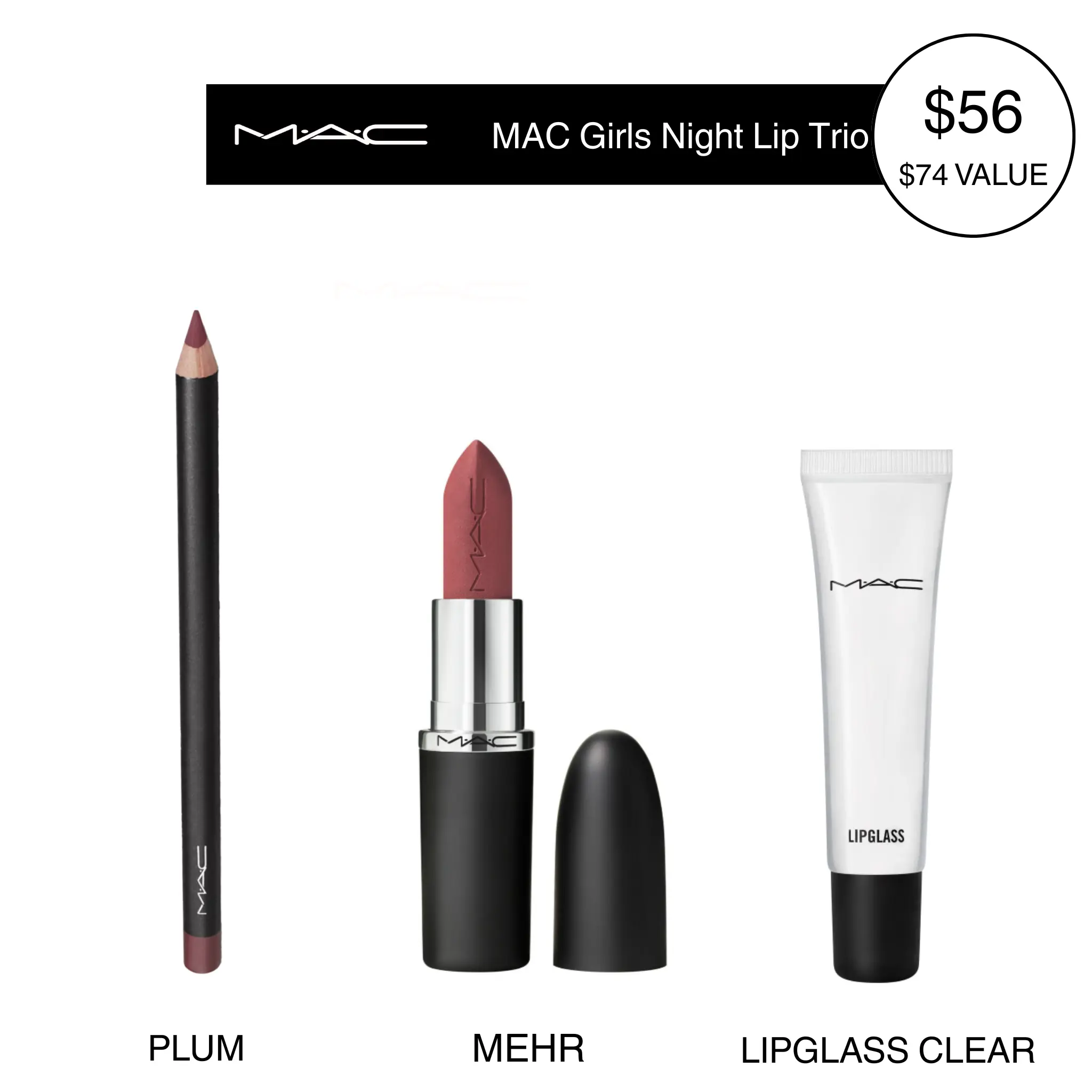 MAC Girls Night Lip Trio MAC Girls Night Lip Trio