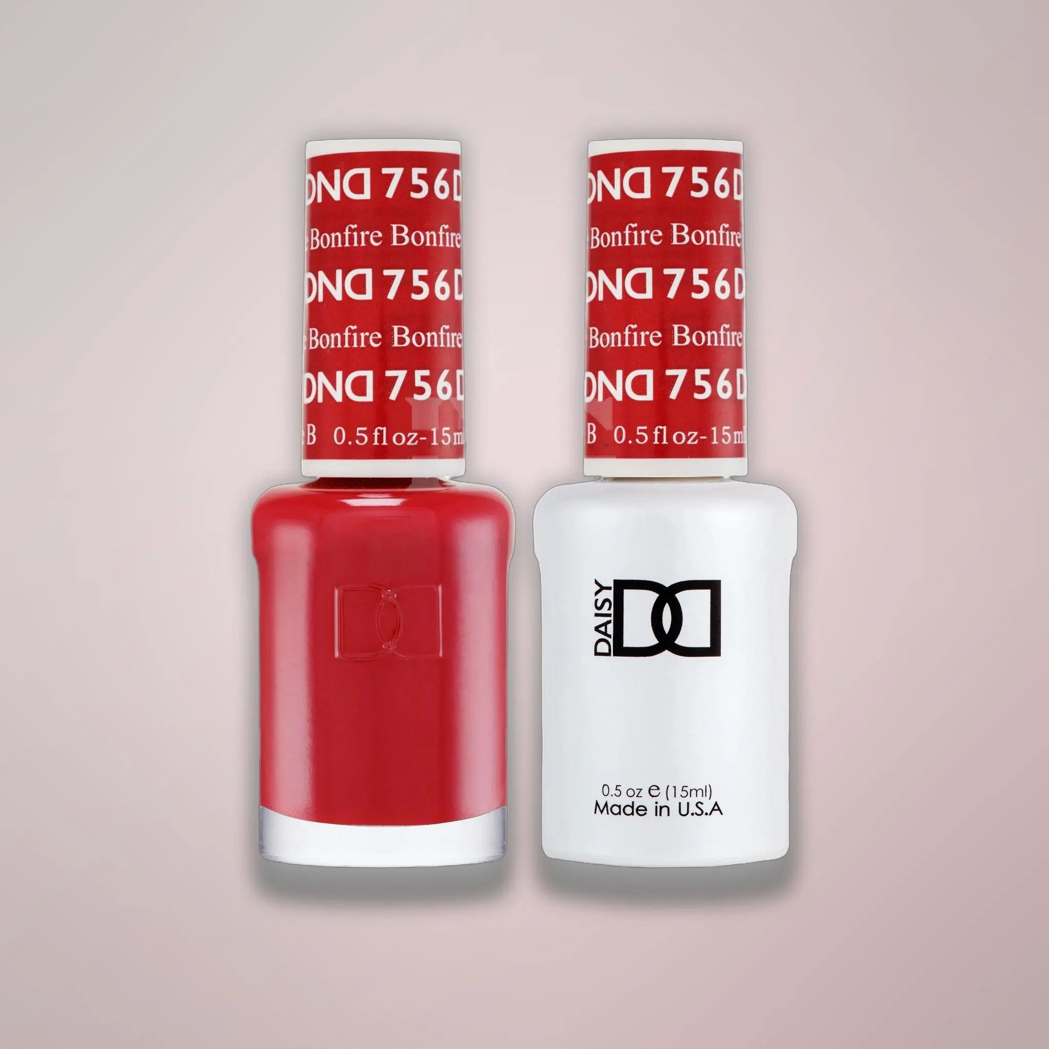 DND Duo Gel - 756 Bonfire - Gel & Matching Lacquer Duo 0.5 oz