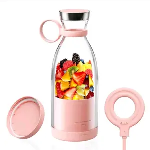 Portable Blender,Fashion Portable Blender For Shakes And Smoothies 11.8 Oz, USB Fast Charging Mini Mixer Bottle,Take It For Traveling, Outdoor, Gym, Office, Cars, Gift