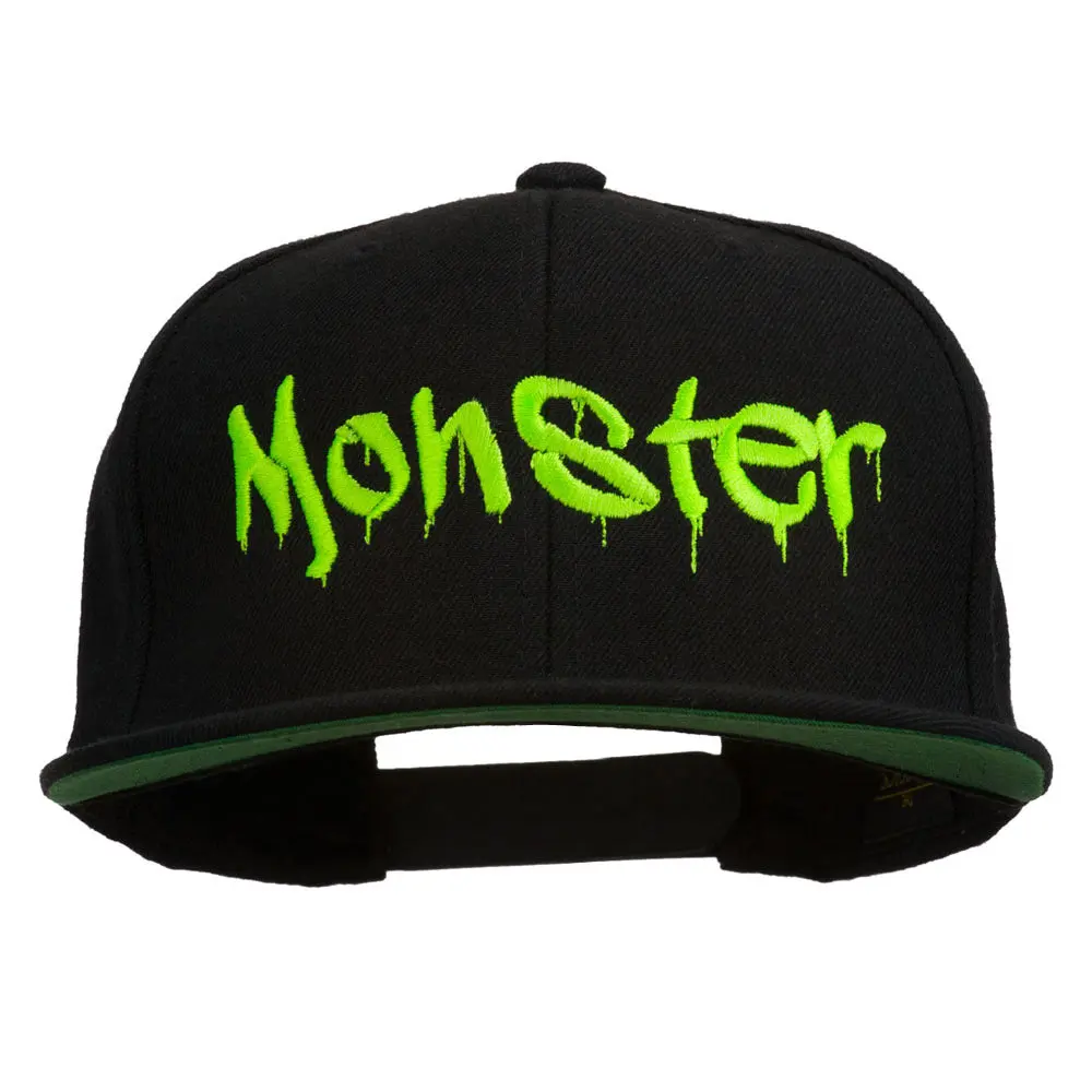 Halloween Monster Embroidered Snapback Cap Halloween Monster Embroidered Snapback Cap