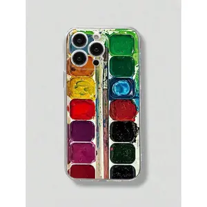 Paint Box Phone Case Compatible With IPhone 15 Pro Max, 14, 13, 12, 11 Pro Max, Xs, X, Xr, Se2, 7, 8plus  Whole Package Color Painting