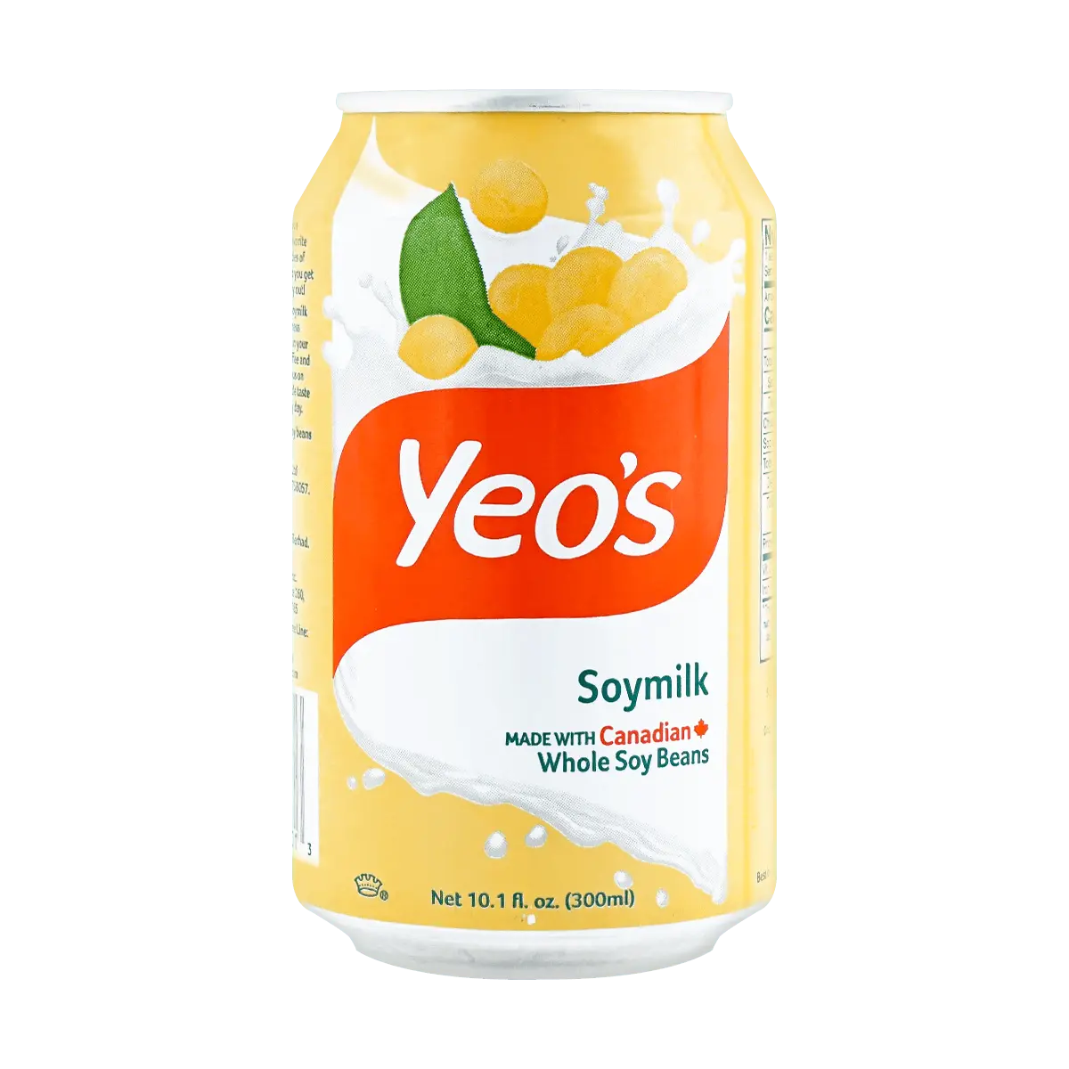 Yeo's Original Soy Milk No Added Sugar 300ml Can - Authentic Singaporean Taste, Healthy Plant-Based Drink