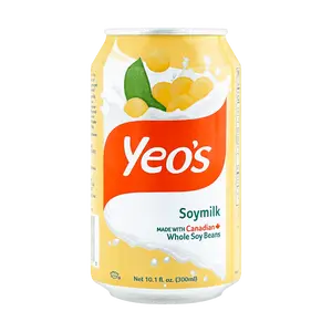 Yeo's Original Soy Milk No Added Sugar 300ml Can - Authentic Singaporean Taste, Healthy Plant-Based Drink