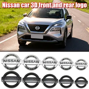 Nissan Special 3D Sticker Style Front and Rear Emblem Steering Wheel Center Console Decorative Sticker Car Accessory Hood and Trunk Badge Suitable for Nissan Sylphy, Teana, X-Trail, Qashqai, Tiida, Kicks, Terra