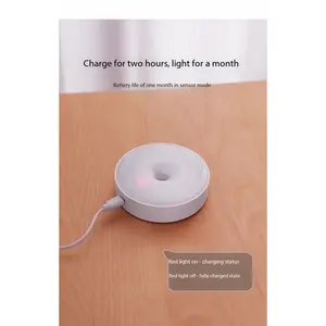 Indoor Motion Sensor Night Light USB Rechargeable Lamp Magnetic Mount Warm Light for Kitchen Closet Pantry Wardrobe Coffee Corner Bathroom Stairs Hallway Sink Cabinet Laundry Room Tool Room Garage Refrigerator