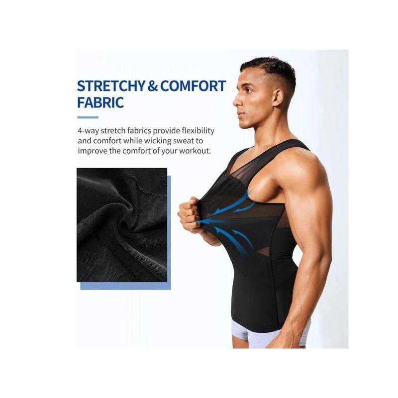 Compression Shirts Tummy Control Gynecomastia Shapewear Seamless Moobs Undershirt Body Shaper Vest for Healthy Shaping Corset Abdomen Men's Breathable Quick-Dry Tank Tops calf  leather High Waisted Leggings