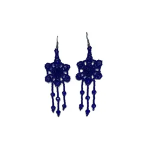 Beaded earrings, dangle earrings,drop earrings Mexican handmade, Ethnic,Female,huichol,chaquira,