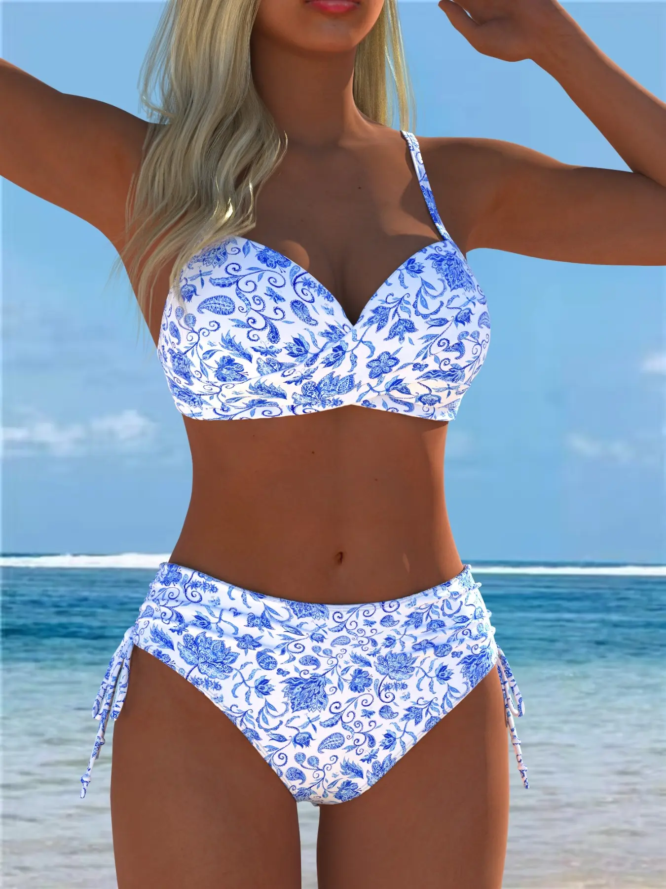 Women's Two-Piece Swimsuit, Comfortable and Trendy Swimwear Bikini Set for Summer, Beachwear Swimwear Perfect for Beach and Pool