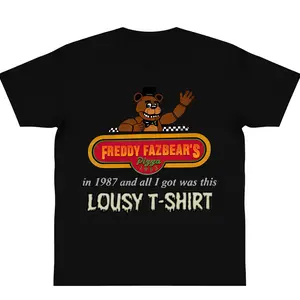 oversize Cotton At Freddy Fazbear's In 1983 And All I Got Was This Lousy 90s graphic tee Dark Humor FNAF Five Nights at Freddy's y2k fashion Casual Top Trending