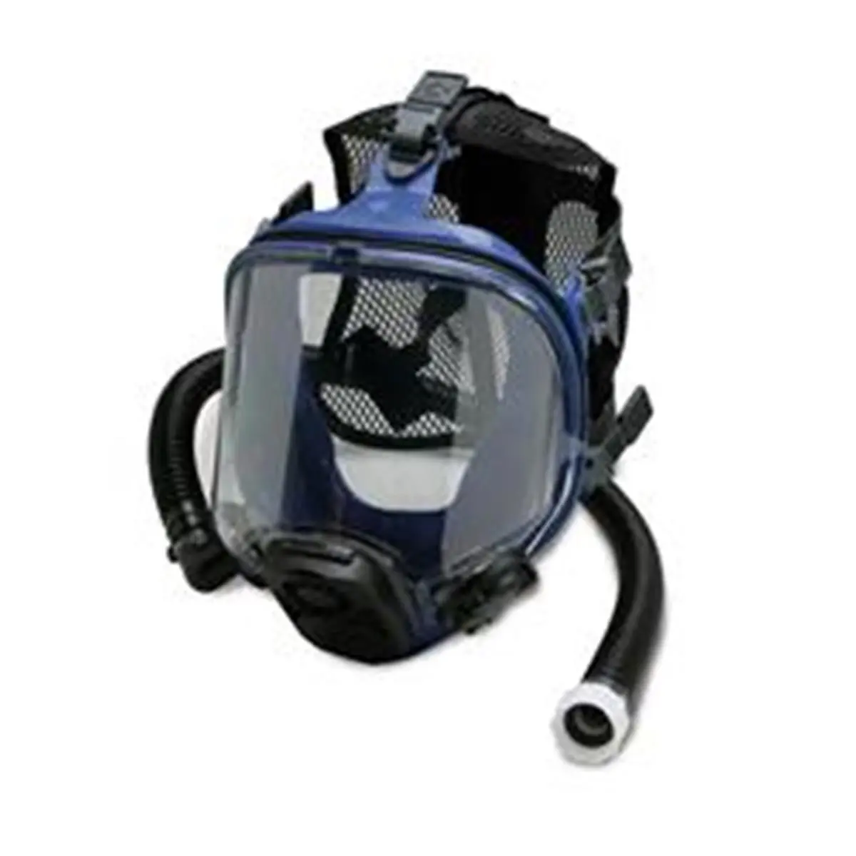 Allegro Industries Men's Silicone Full Face Respirator, Over The Shoulder Protective Mask with an Anti-Fog Lens and Deep Chin Pocket for a Comfortable Fit