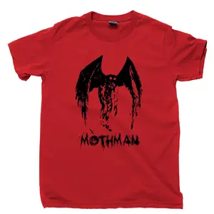 Mothman T Shirt UFO Alien Monster Jackalope Bigfoot Sighting Cryptid Hunter Tee CM0