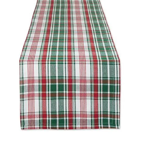 Design Imports Yuletide Plaid Table Runner - 14" x 108" Design Imports Yuletide Plaid Table Runner - 14" x 108"
