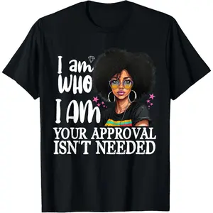 Black Melanin Queen Curly Natural Afro American TShirt