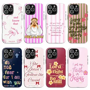 Jesus Quote Bible Verse Phone Case, Christian iPhone 17 Tough Cover, Minimalist Scripture Gift, Suitable for iPhone 17/16/15/14/13/12/11 Pro Max/Plusand Samsung Galaxy S23-25,
