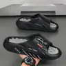 Unisex Fashionable Massage Slippers, Breathable Lightweight Non-slip Soles Design, Perfect for Home Wear and Outdoor Activities, Removable Insoles, Casual Comfort Slippers, Summer Footwear, Slippers Shoes