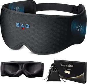 Bluetooth Sleep Mask Headphones: 100% Blackout Eye Mask with Detachable Washable 3D Contoured Liner - Zero Eye Pressure, No Lash Crush, Adjustable Speakers, Bluetooth 5.4, Gift for Relief & Travel