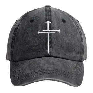 Christian Redeemed Nail Cross Hats for Men Women, Religious Faith Blessed Baseball Cap, Jesus Christ Christmas Birthday Gifts for Dad Mom Papa Mama