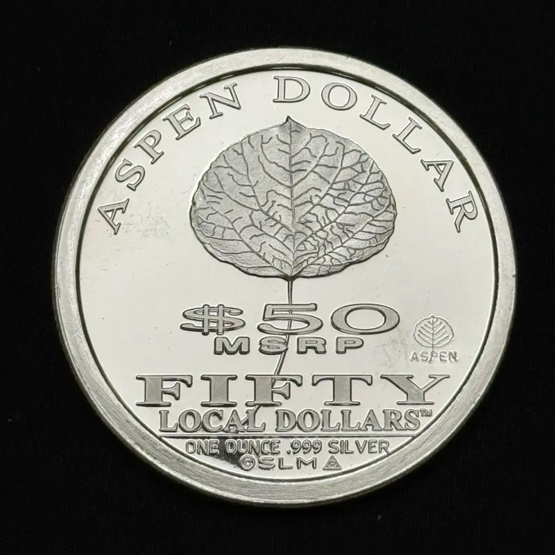 2010 Aspen $50 Norfed Hallmarked “HM”  .999 1 oz Silver ULTRA Rare  ONLY 50 ever!!!