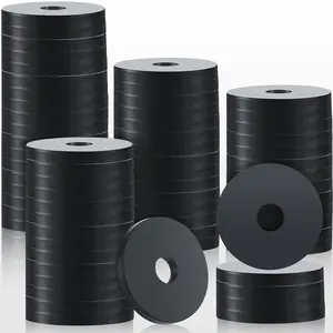 100 count Rubber Washer Heavy Duty Abrasion Resistant Rubber, 1 Od x 1/4 ID x 1/8 Thickness Flat Washer Flat Grommets for  Spacers, Vibration Suppression