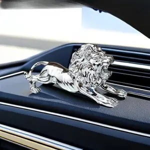 Lion  Ornament Stocking Stuffers Cool Creative Electroplate Lion  Interior Decoration Accessory Office  Desk Ornament Nice  (Small  Lion)