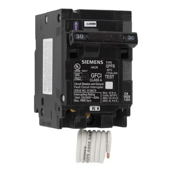 Siemens QP Q230GF 30A Double-Pole 120/240V GFCI Circuit Breaker
