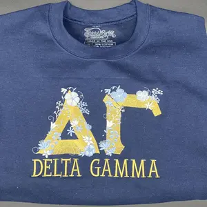 Custom Sorority Greek Letter Embroidered Sweatshirt, Sorority Chapter Crewneck, Sorority Gift