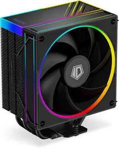 FROZN A410 ARGB - 6" Height Black Air CPU Cooler with ARGB Lighting, 46mm Heatpipes, 120x120x25mm FDB Fan, TDP 220W,  LGA1700/1851/1200/115X;  AM4/AM5 (152mm in Height)