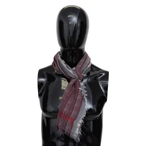 Missoni Multicolor Wool Blend Patterned Unisex Neck Wrap Scarf