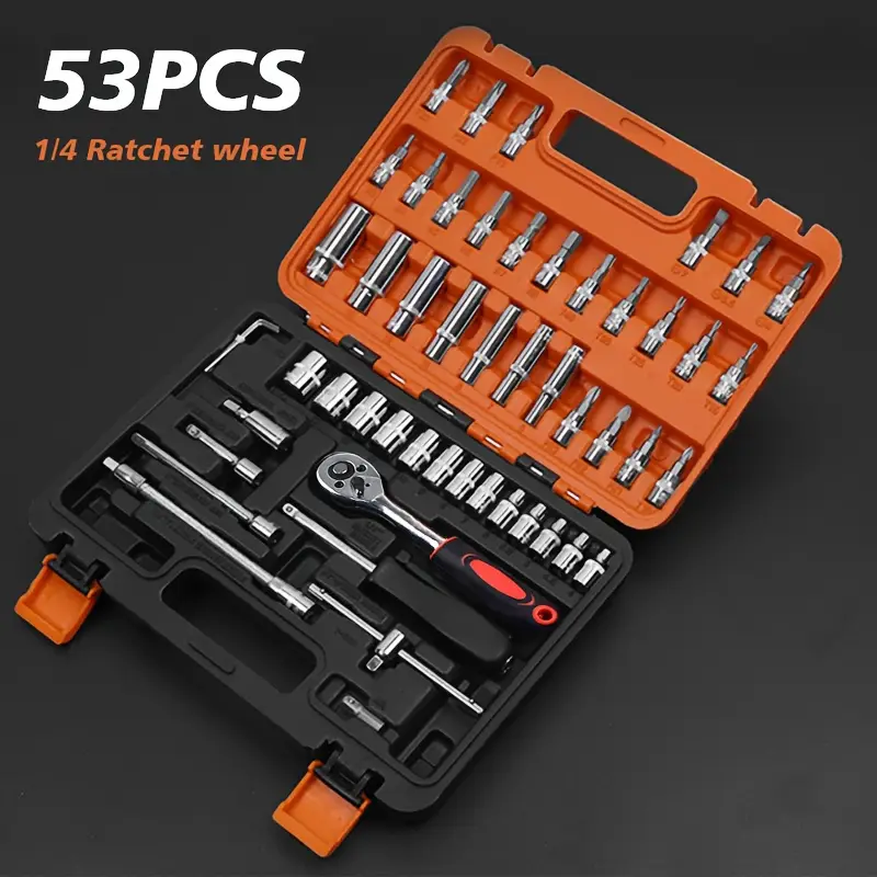 Professional Auto Repair Tool Set, Durable Hand Tools for Car Maintenance, DIY Repair & Daily Use, Ideal Gift for Car Owners