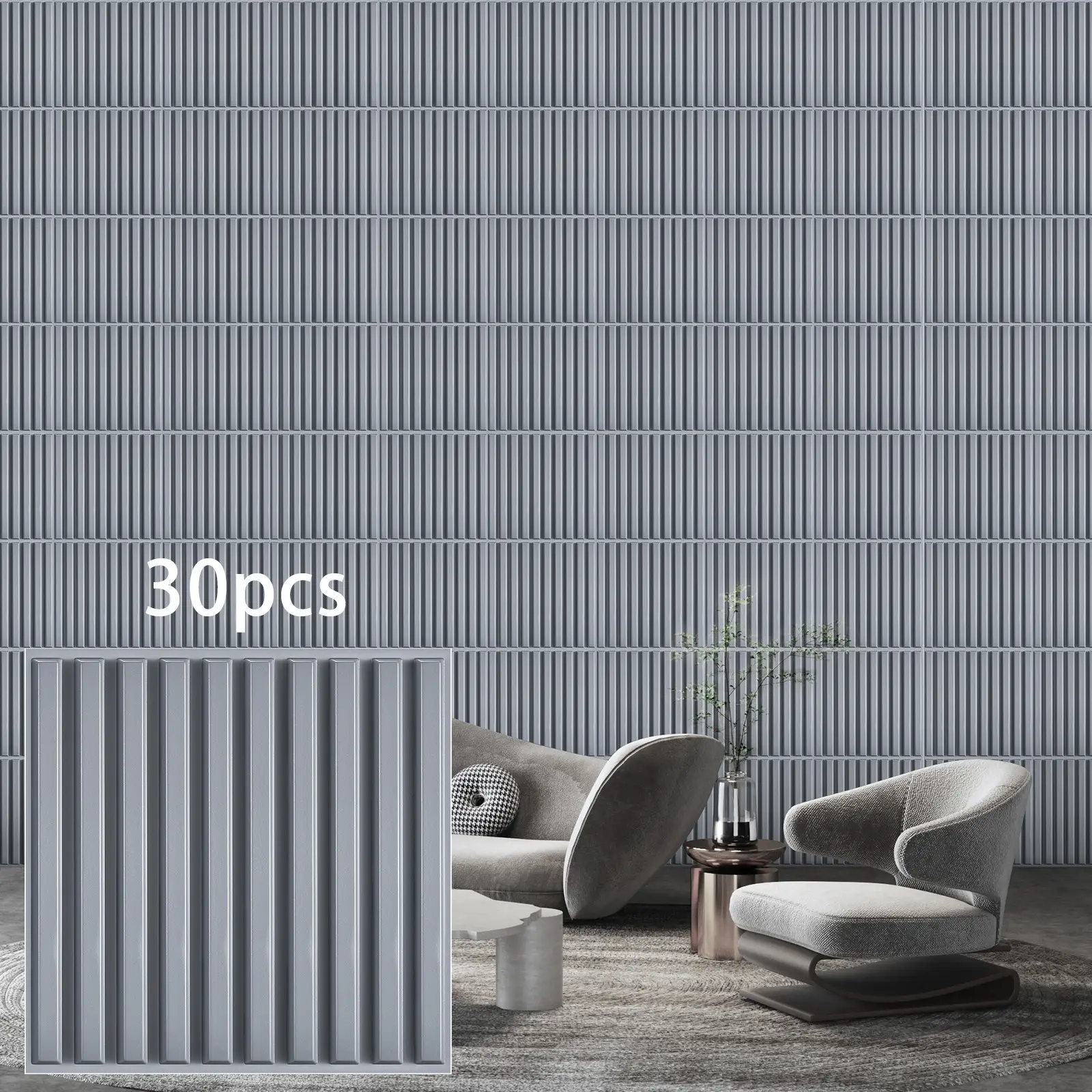 Aadesh PVC Wall Panels, Waterproof & Easy Clean, 11.8x11.8 Inches, 1mm Thick, Ideal for Living Rooms, Bedrooms, Hotels, Offices