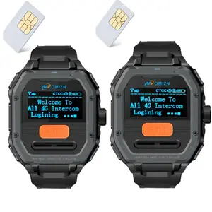 Watch Walkie Talkie 4G Unlimited Range PoC Radios VOX Hands-Free IP65 AES256 Noise Reduction Type-C Charging