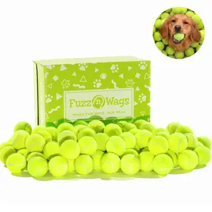 Fuzz n Wags 100 Recycled Tennis Balls for Dogs: Support NonProfit USA Tennis Ball Recycling: Bulk Tennis Balls for Dogs, Tennis Balls for Dogs Bulk, Dog Tennis Balls Bulk, Tennis Balls Bulk for Dogs