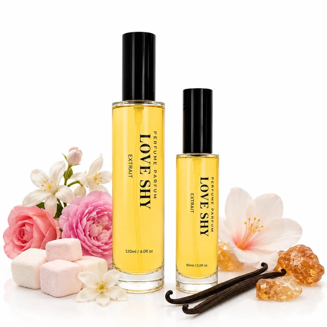 Love Shy | Extrait de Parfum | Orange Blossom & Marshmallow | Luxury Inspired Scent | 60ml / 120ml Daily Fragrance Aromatic Unisex Fragrance