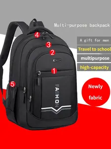 Large capacity double-compartment shoulder bag, men's commuter laptop backpack, business casual women's college student backpack, waterproof travel laptop large capacity commuter bag.