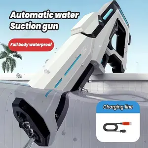 New Pulse High Pressure Electric Large Capacity Outdoor Water Gun, Automatic Absorption and Strong Spray Function, Kids Birthday Gift Beach Party Toy