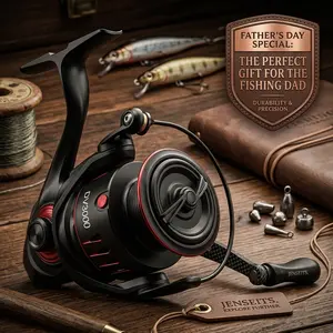 【Father's Day Gift]Jenseits 1000-5000 Series Spinning Reel, Sealed Carbon Fiber Up To 20 LB Max Drag, 5+1BB for Saltwater&Freshwater, 5.2:1 Gear Ratio,CNC Aluminum Spool,1000 Perfect for Ice Fishing