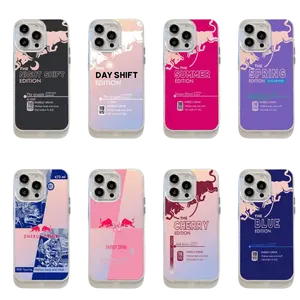 Summer Energy Drink Phone Case For iPhone 17 Pro Max 16 15 14 13 12 11 Pro Plus Max | Vibrant Summer Design, Shockproof Clear Frame, Trendy Beverage Aesthetic | Fun Protective Cover #YJLDSBSL1
