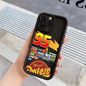 1 Lightning McQueen phone case, drop resistant personalized phone protection case, stylish iPhone case, suitable for iPhone 17 Pro Max, compatible with iPhone 16/15/14/13/12/11/X/8/7