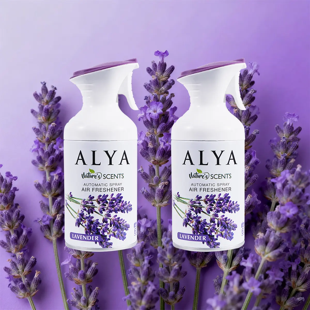 AIR FUSION Nature Bathroom Odor Control Air Freshener Spray - 5 Oz, 2 Pack, Floral Flower Scent, Vanilla Aroma, Linen-Infused, Fresh and Clean, Hand-Spray Design, Home Fragrance Care Supply