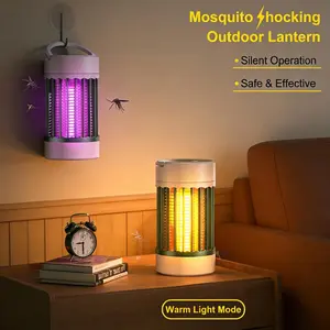 MUNBYN UV LED Mosquito Zapper Electric Fly & Gnat Trap for Home, Portable for Bedroom, Living Room & Office
