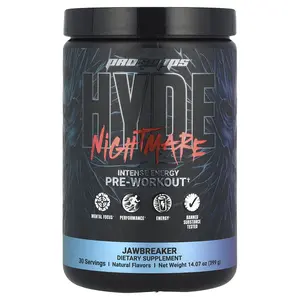 ProSupps HYDE® Nightmare, Intense Energy Pre-Workout, Jawbreaker, 14.07 oz (399 g)